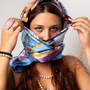 Hand-Rolled Silk Scarf